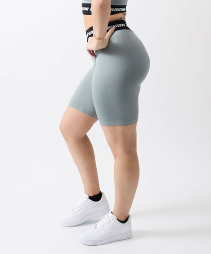 Reason Clothing Signature Cara Women's Biker Shorts - Grey