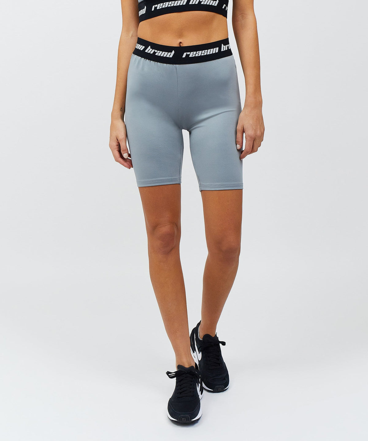 Reason Clothing Signature Cara Women's Biker Shorts - Grey