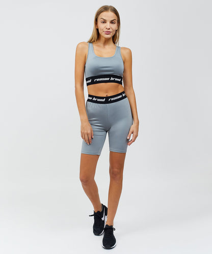 Reason Clothing Signature Cara Women's Biker Shorts - Grey