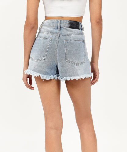 Reason Clothing Smart Buy Womens Ella Denim Shorts