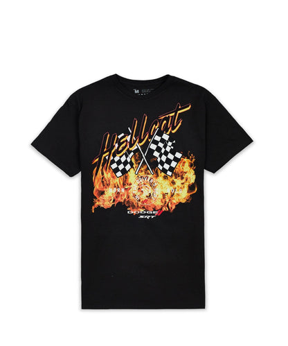 Reason Clothing Latest Hellcat Flame Kids Tee - Black