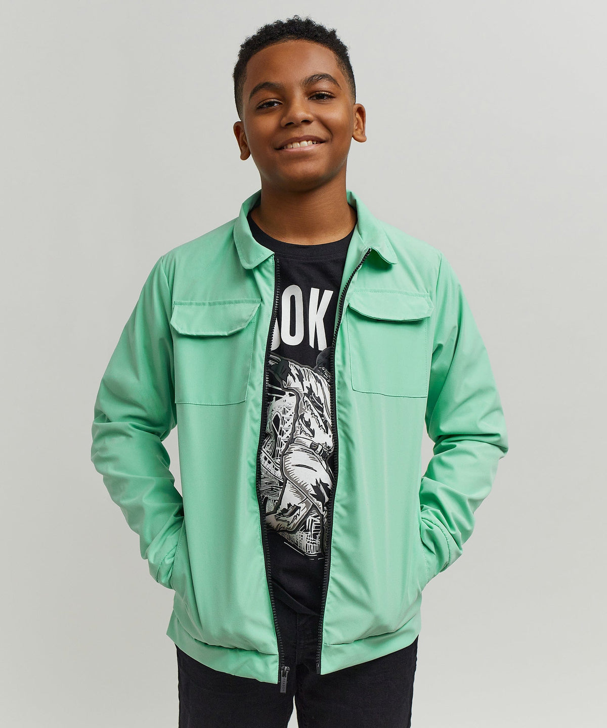 Reason Clothing Everyday Scout Kid's Utility Jacket - Sage