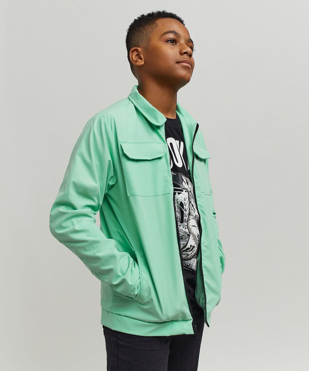 Reason Clothing Everyday Scout Kid's Utility Jacket - Sage