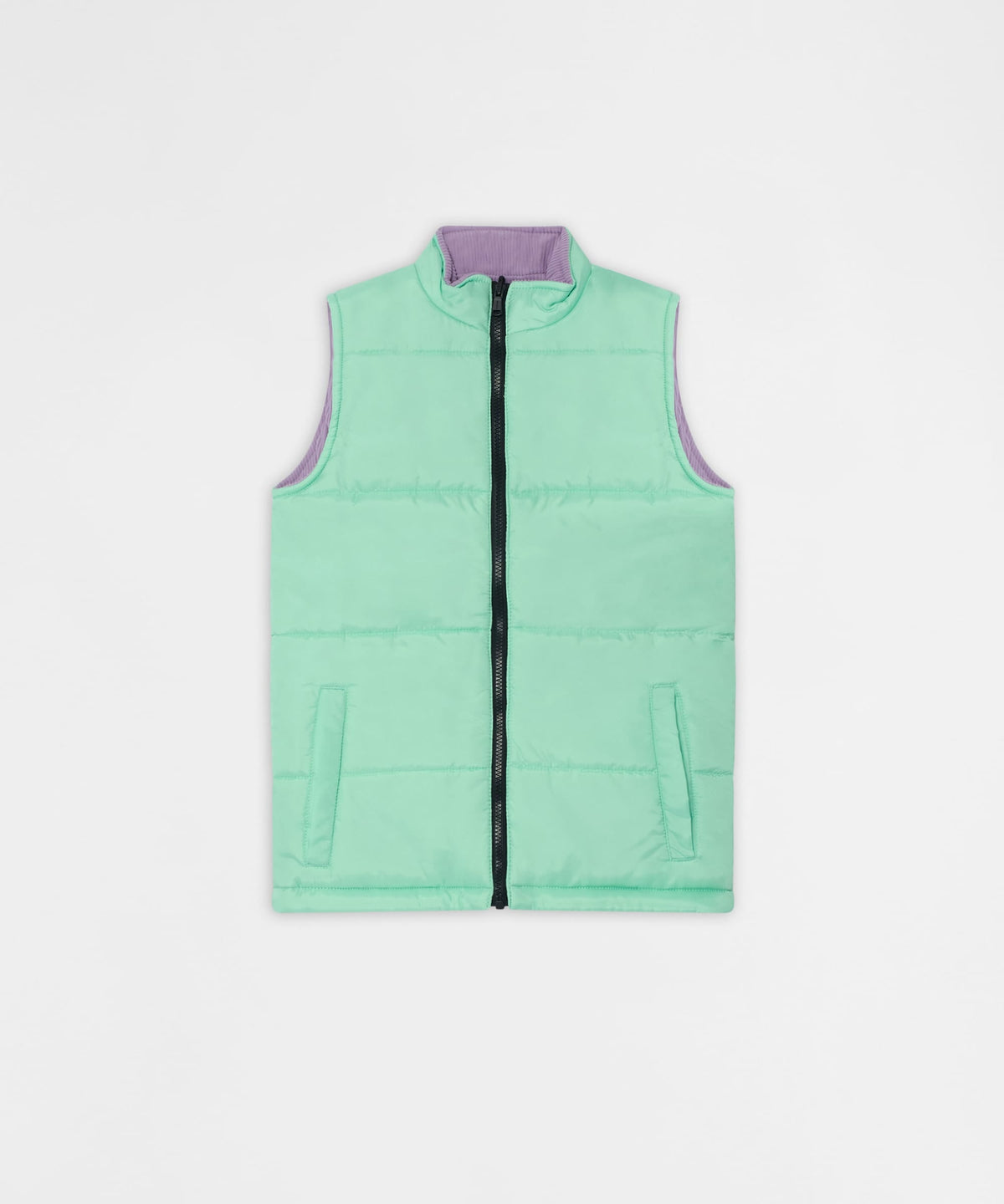 Reason Clothing Trusted Fresh Start Kid's Reversible Puffer Vest - Sage