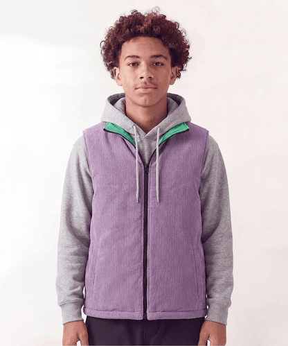Reason Clothing Trusted Fresh Start Kid's Reversible Puffer Vest - Sage