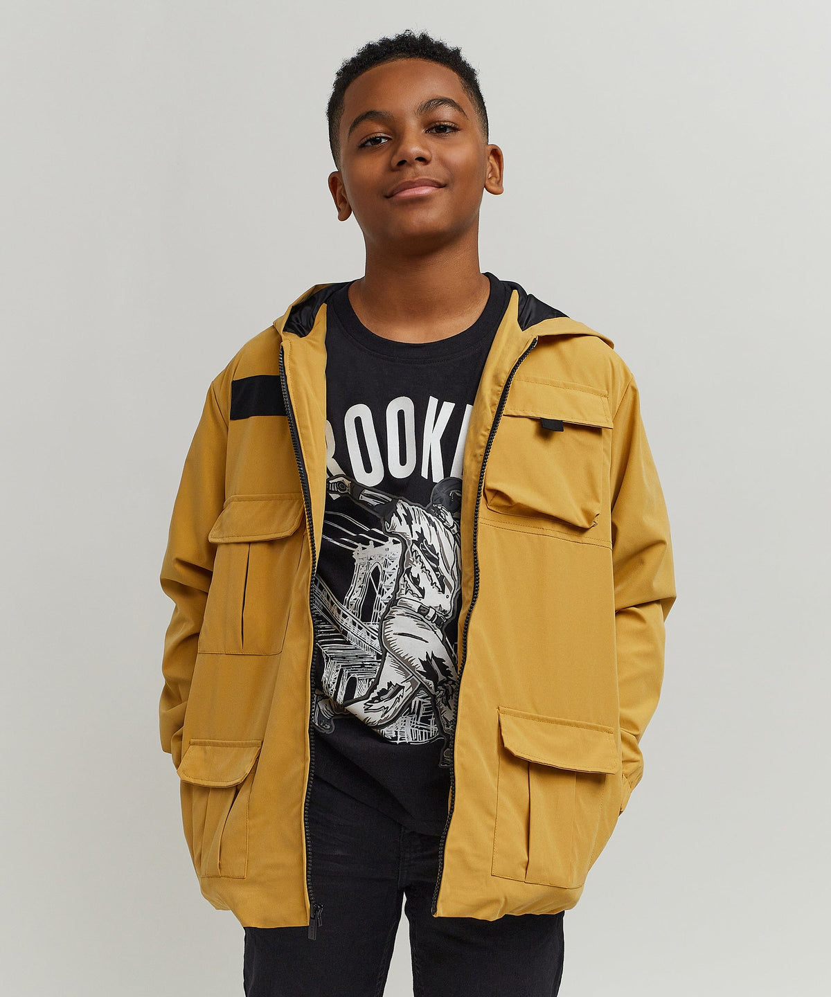 Reason Clothing Everyday Nylon Cargo Jacket