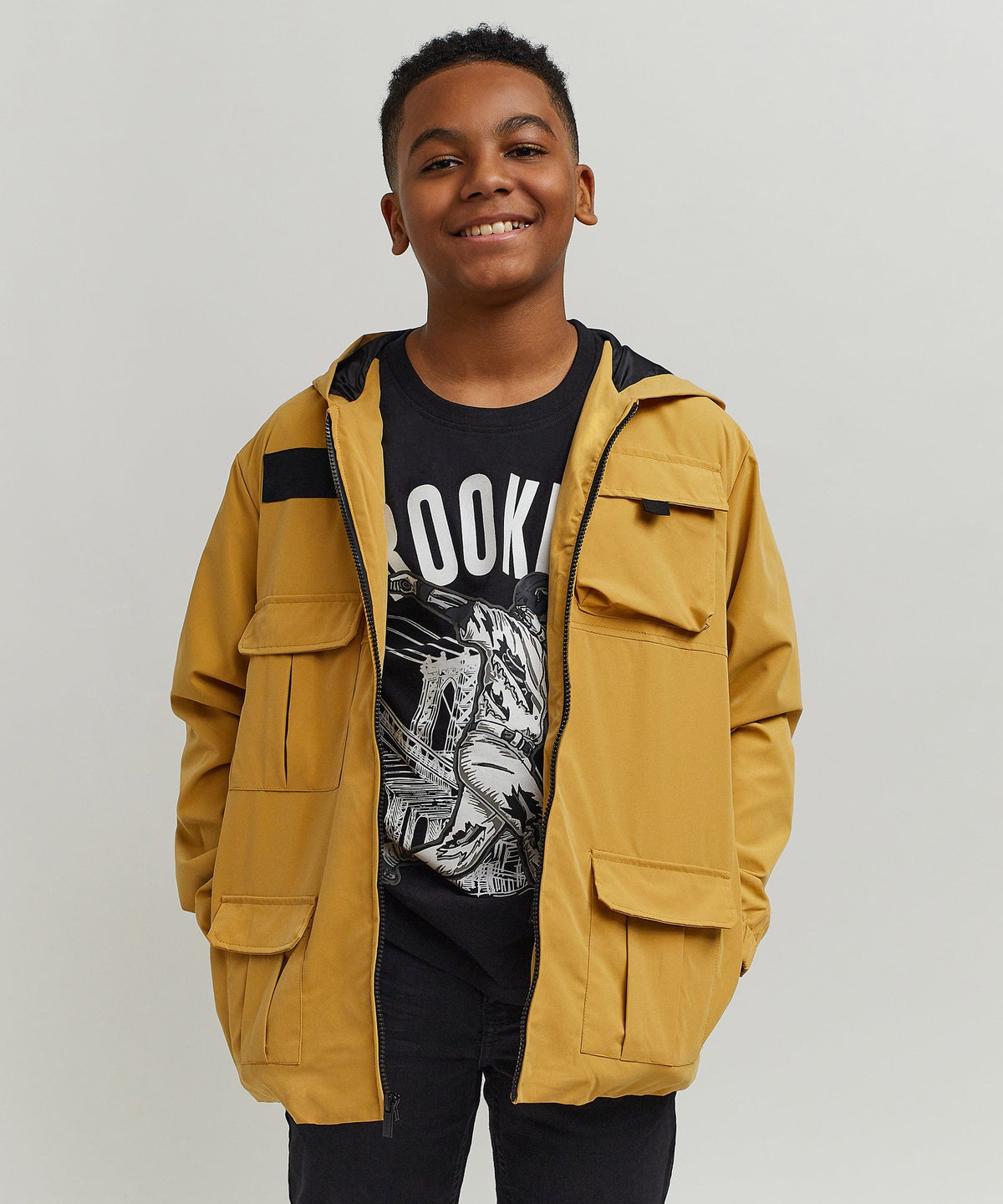 Reason Clothing Everyday Nylon Cargo Jacket