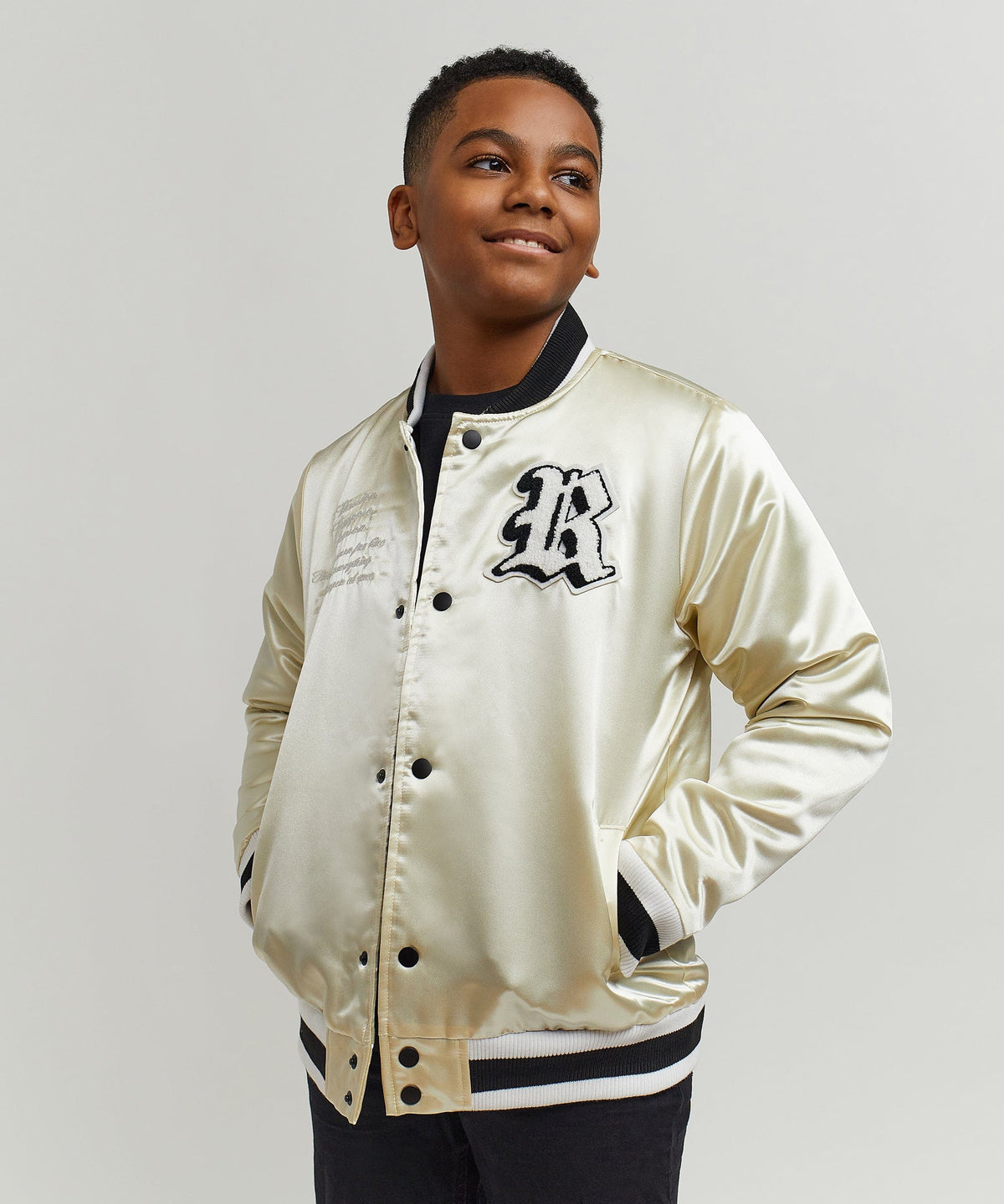 Reason Clothing Featured Kids Ply Hard Satin Jacket