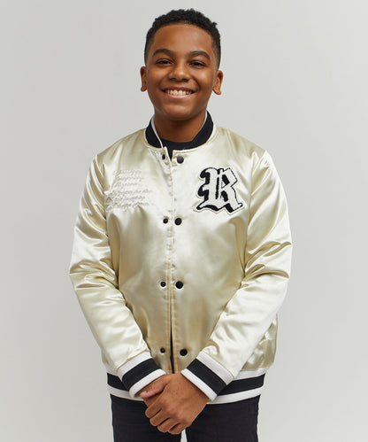 Reason Clothing Featured Kids Ply Hard Satin Jacket