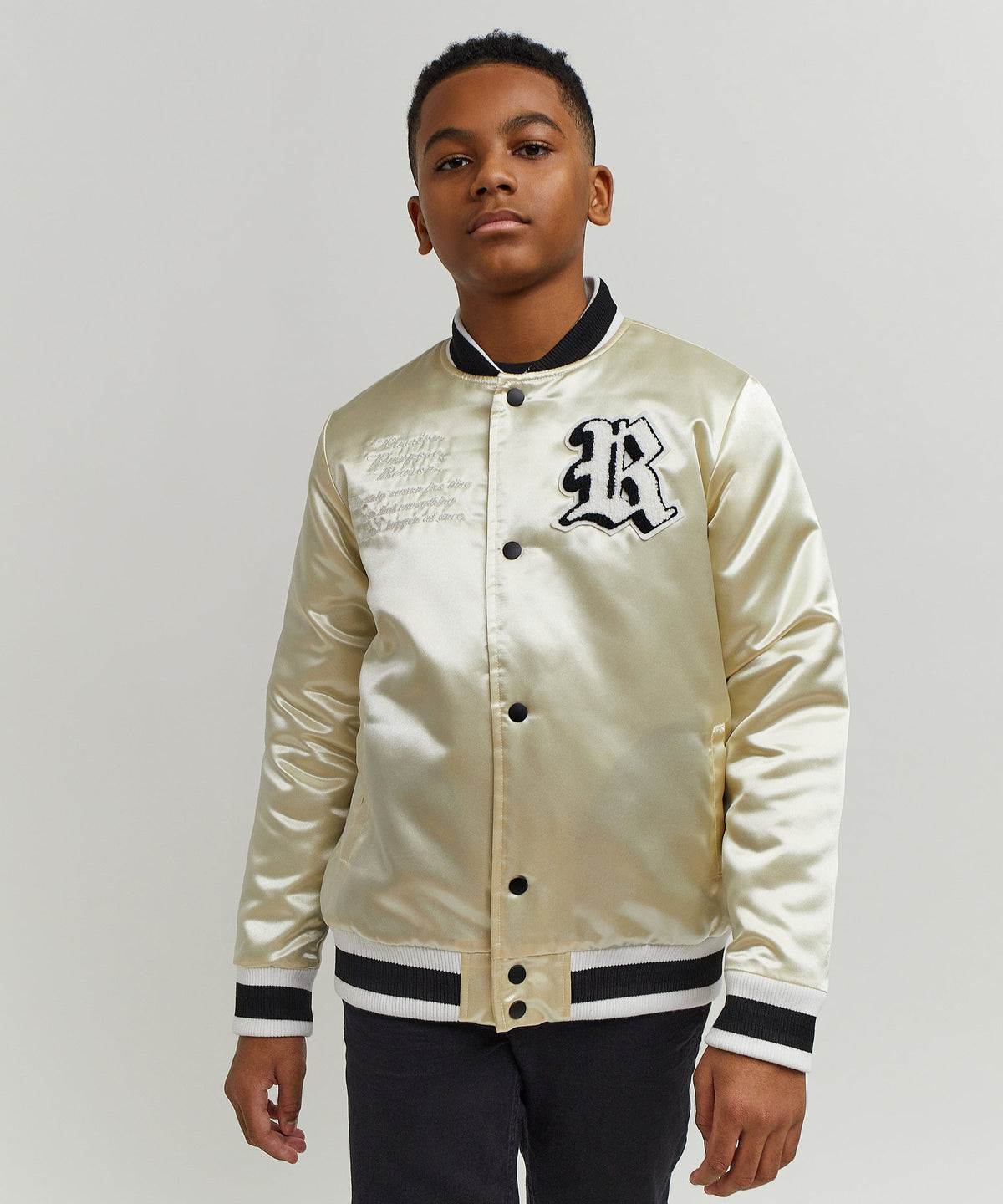 Reason Clothing Featured Kids Ply Hard Satin Jacket