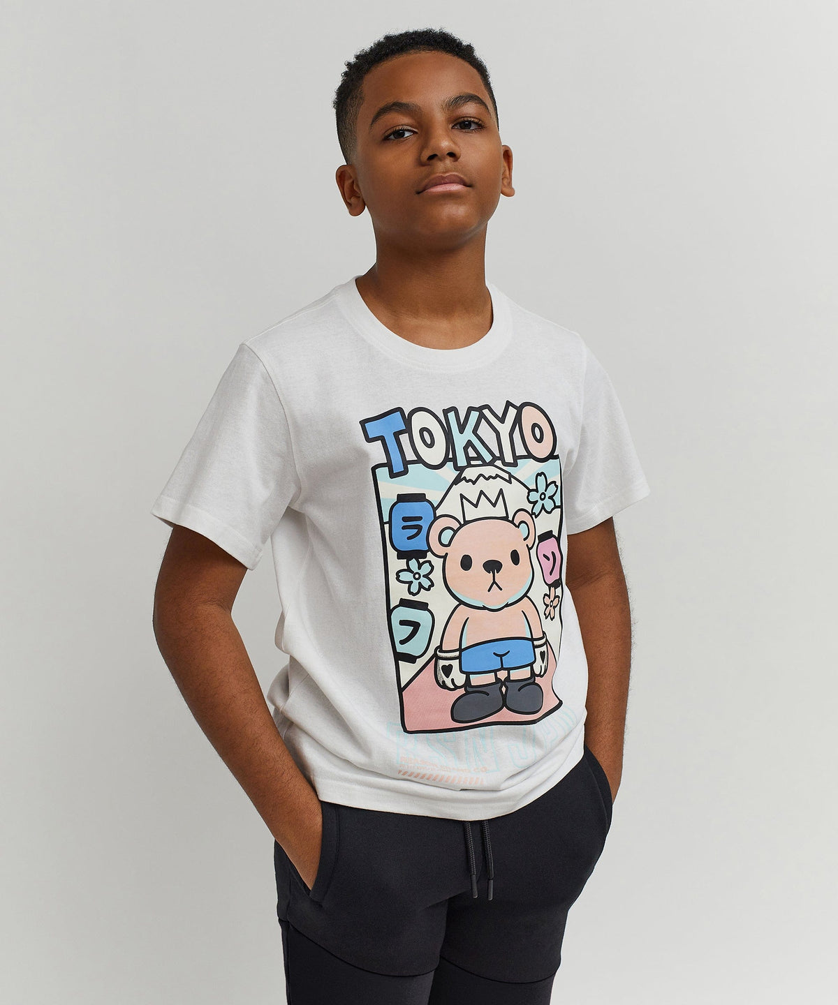 Reason Clothing Top Pick Neo Tokyo Kids Tee - White