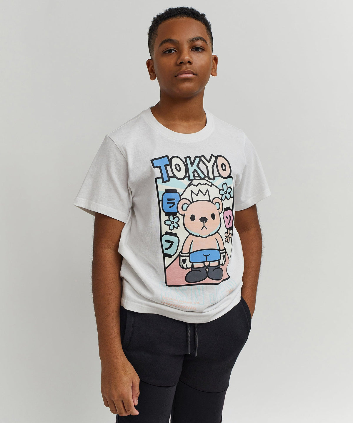 Reason Clothing Top Pick Neo Tokyo Kids Tee - White