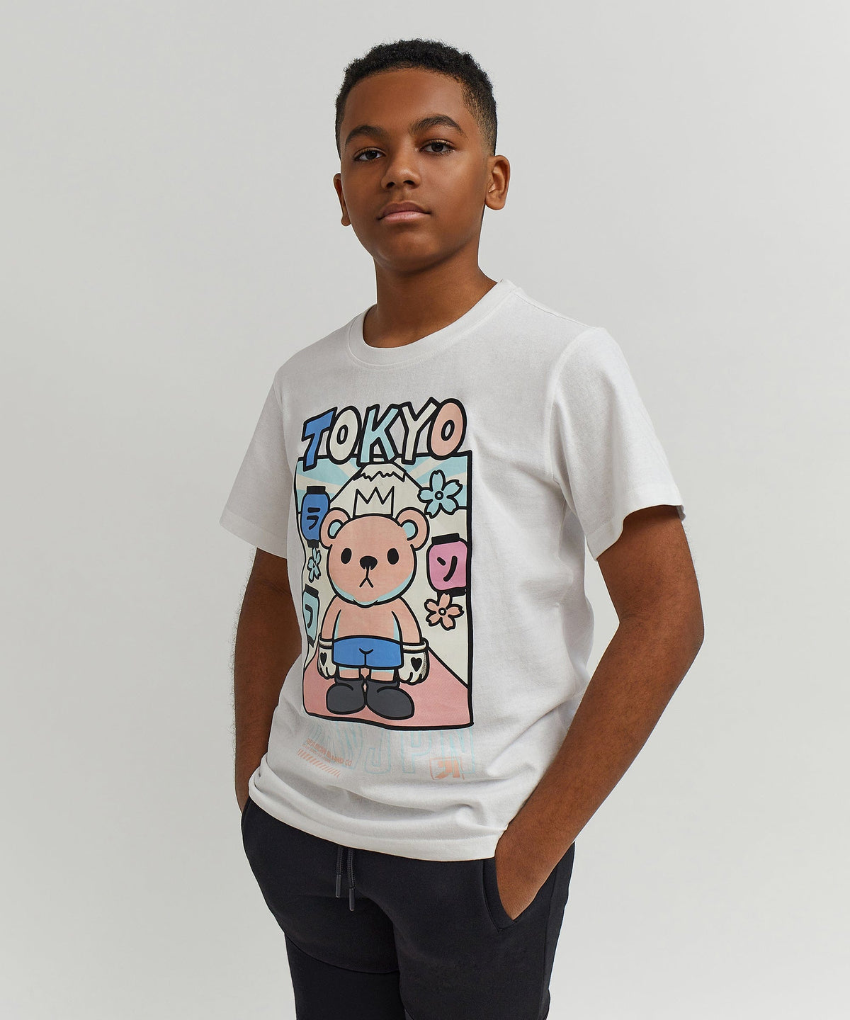 Reason Clothing Top Pick Neo Tokyo Kids Tee - White
