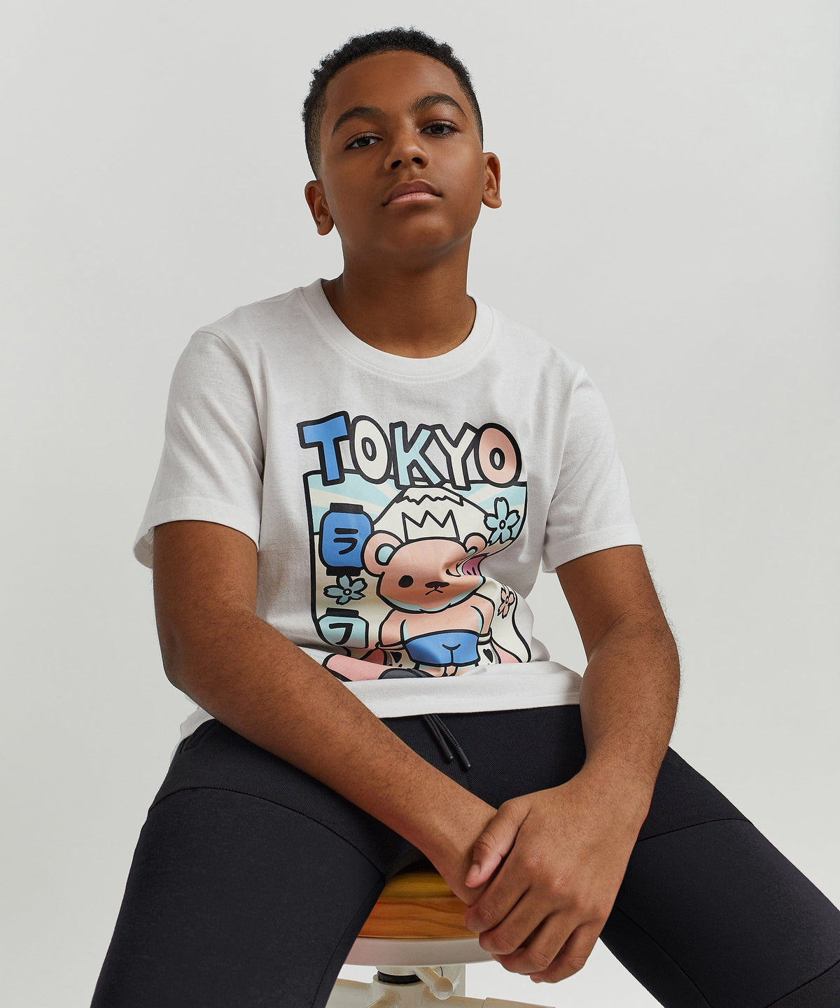 Reason Clothing Top Pick Neo Tokyo Kids Tee - White