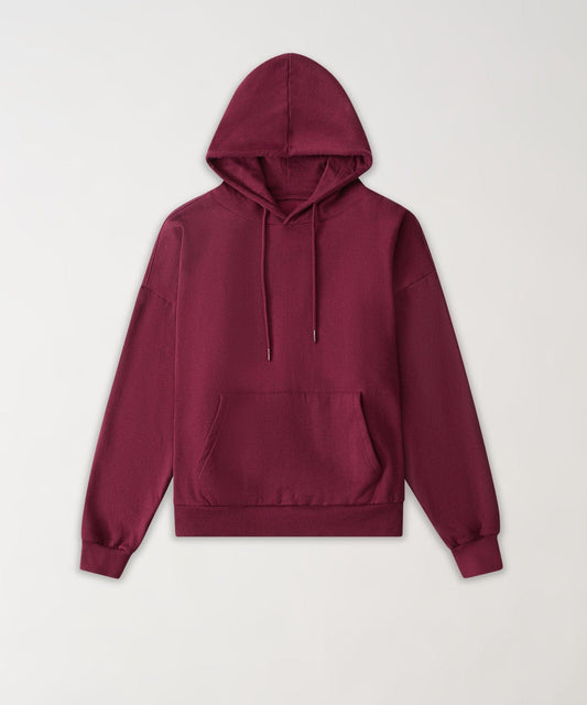 Reason Clothing Trending Essential Boxy Fit Zip Up Hoodie - Mauve