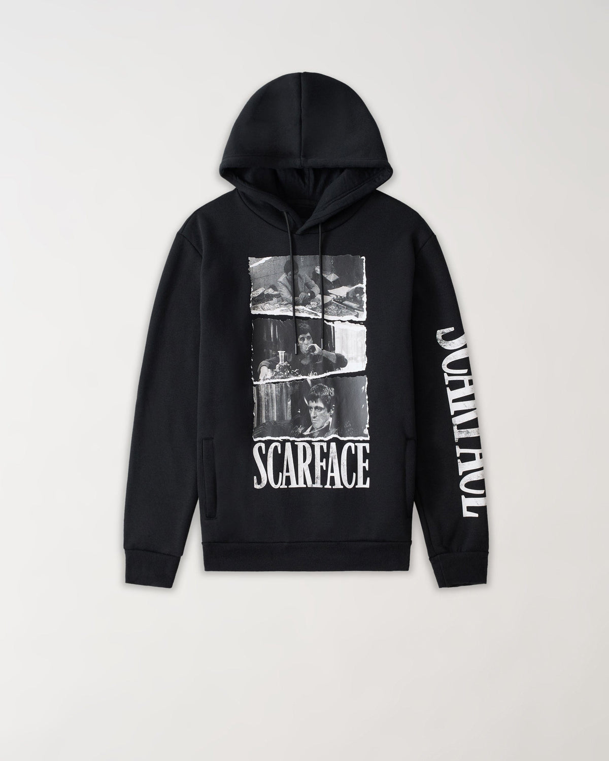 Reason Clothing Smart Buy Scarface Montage Graphic Hoodie - Black