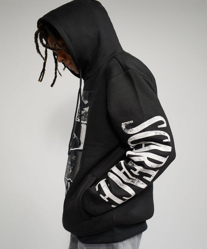 Reason Clothing Smart Buy Scarface Montage Graphic Hoodie - Black