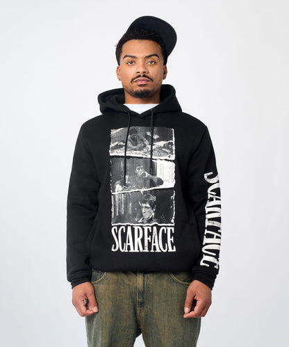Reason Clothing Smart Buy Scarface Montage Graphic Hoodie - Black