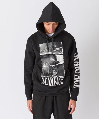 Reason Clothing Smart Buy Scarface Montage Graphic Hoodie - Black