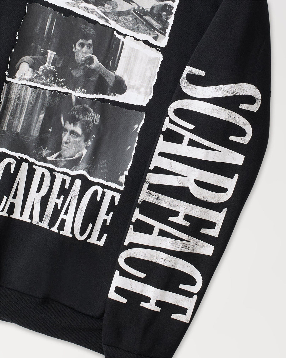 Reason Clothing Smart Buy Scarface Montage Graphic Hoodie - Black