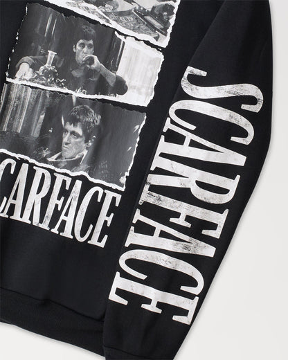 Reason Clothing Smart Buy Scarface Montage Graphic Hoodie - Black