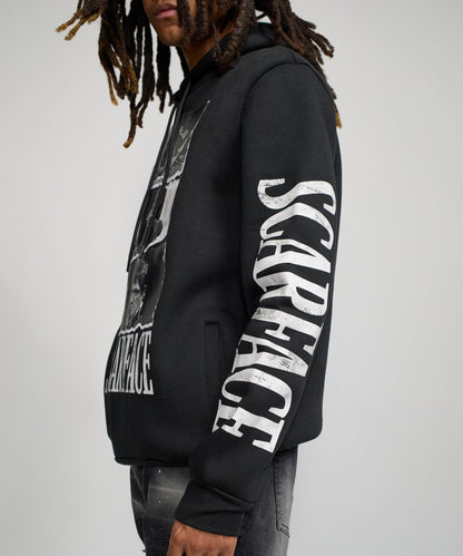 Reason Clothing Smart Buy Scarface Montage Graphic Hoodie - Black