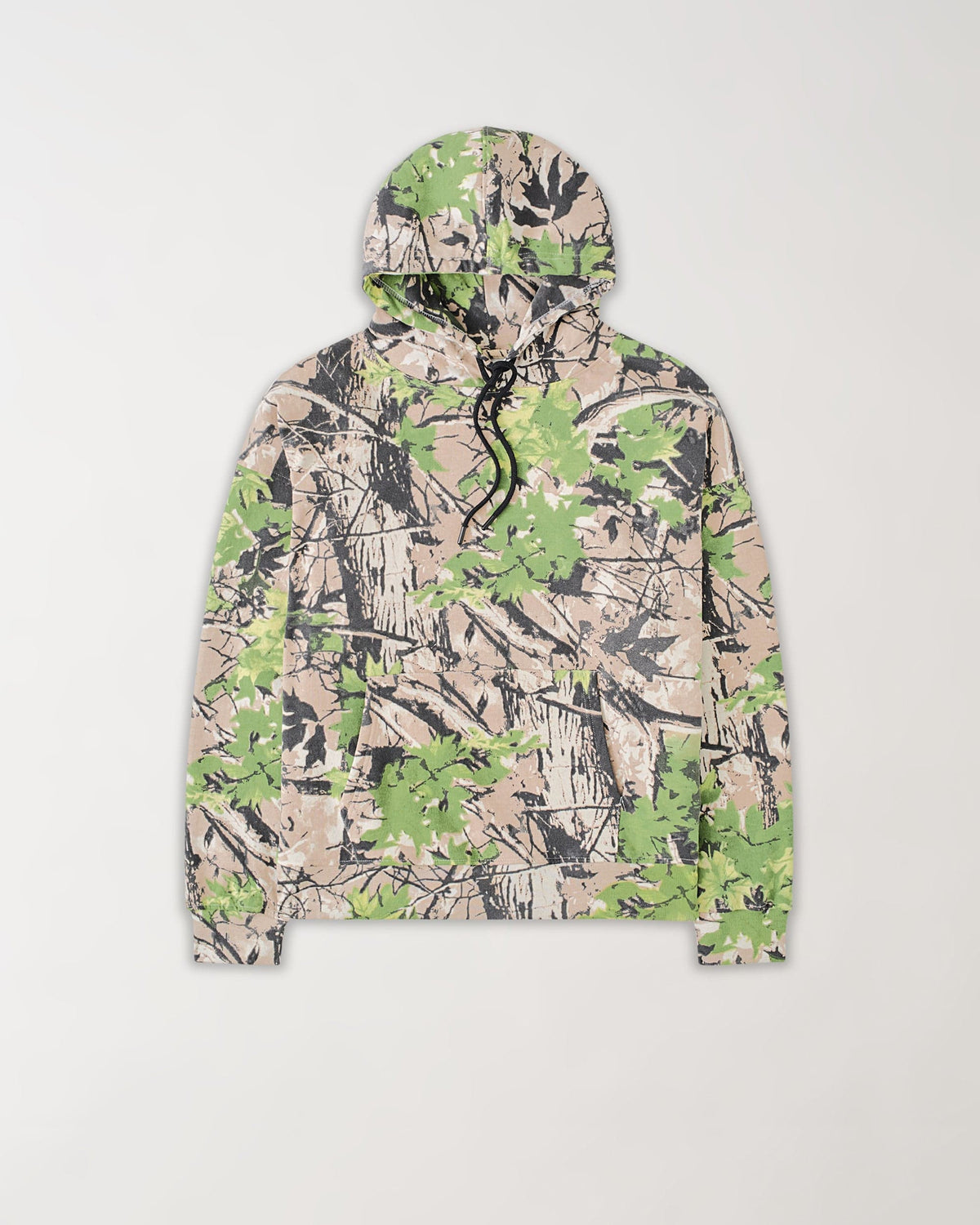Reason Clothing Recommended Essential Pull Over Boxy Fit Hoodie - Dark Brown Tree