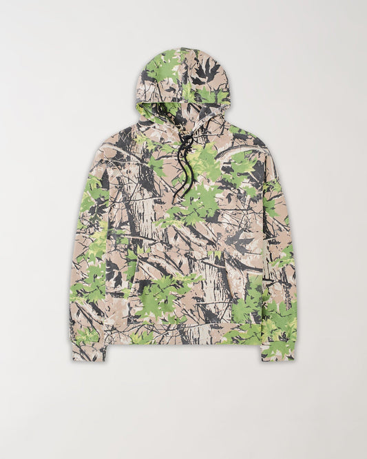 Reason Clothing Recommended Essential Pull Over Boxy Fit Hoodie - Dark Brown Tree