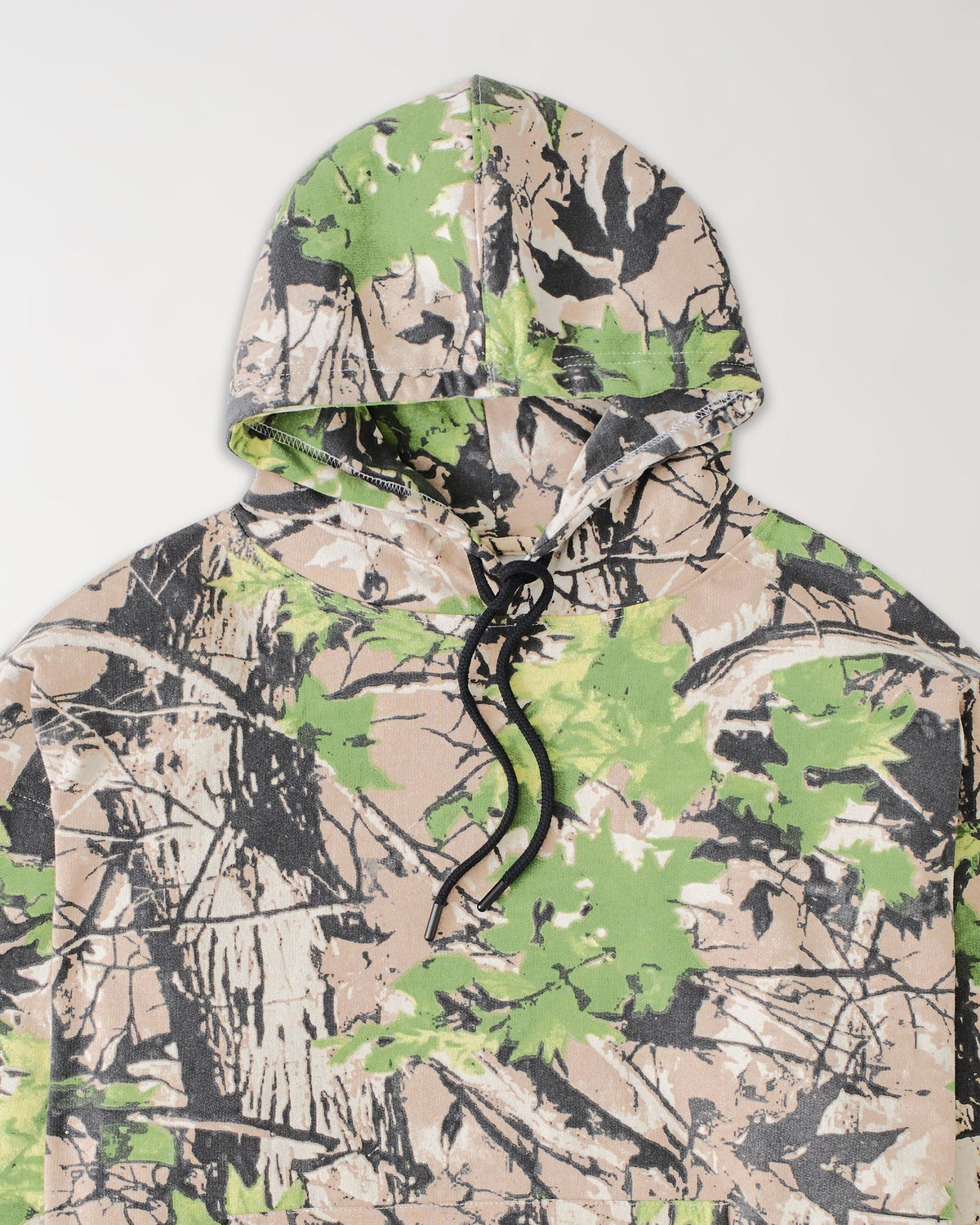 Reason Clothing Recommended Essential Pull Over Boxy Fit Hoodie - Dark Brown Tree