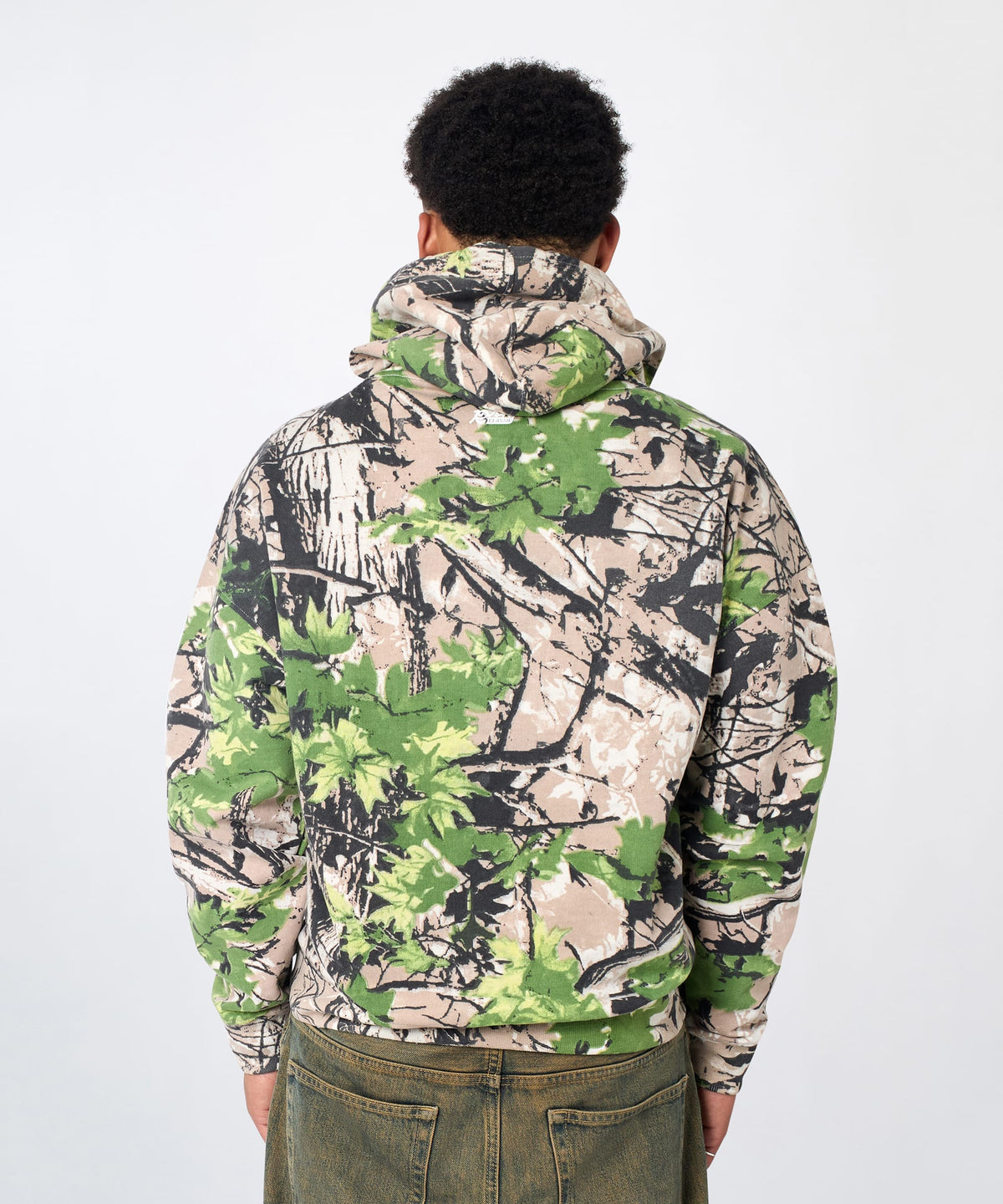 Reason Clothing Recommended Essential Pull Over Boxy Fit Hoodie - Dark Brown Tree