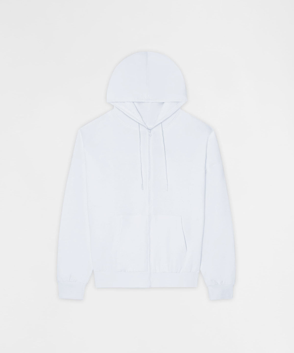 Reason Clothing Best Price Essential Boxy Fit Zip Up Hoodie - White