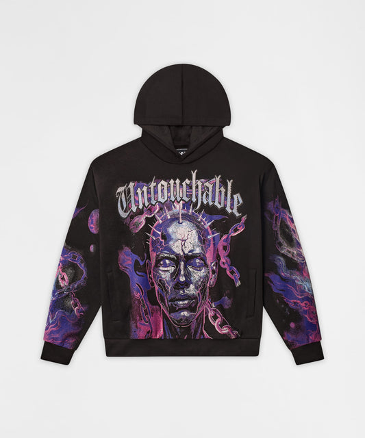 Reason Clothing Customer Favorite Untouchable Chenille Hoodie - Black