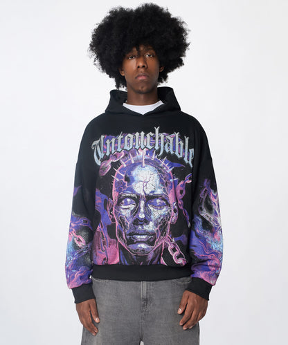 Reason Clothing Customer Favorite Untouchable Chenille Hoodie - Black