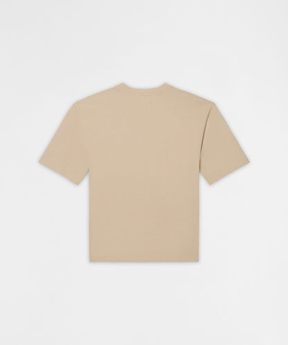 Reason Clothing Value Cross Applique Short Sleeve Tee - Cream