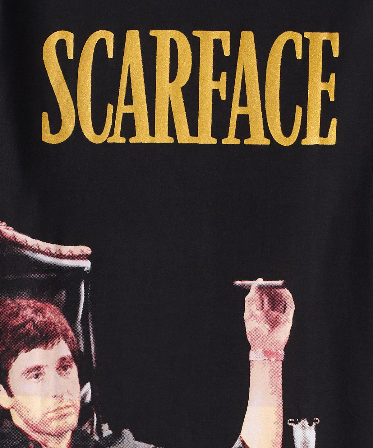 Reason Clothing Featured Scarface Glitter Money Tee - Black