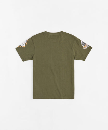 Reason Clothing Everyday Scarface Racing Short Sleeve Tee - Olive Green