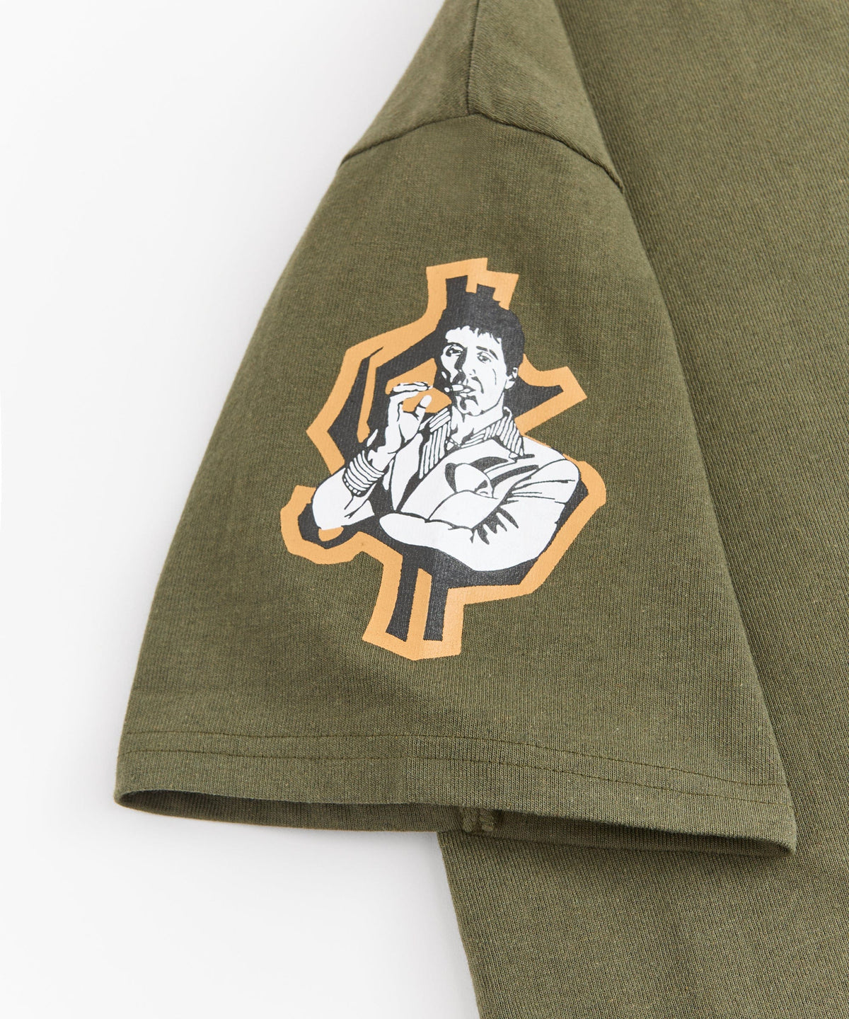 Reason Clothing Everyday Scarface Racing Short Sleeve Tee - Olive Green