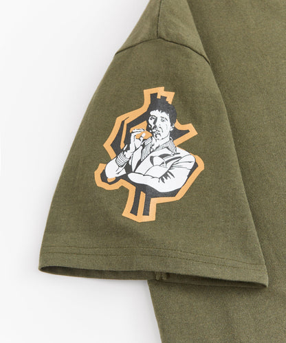 Reason Clothing Everyday Scarface Racing Short Sleeve Tee - Olive Green