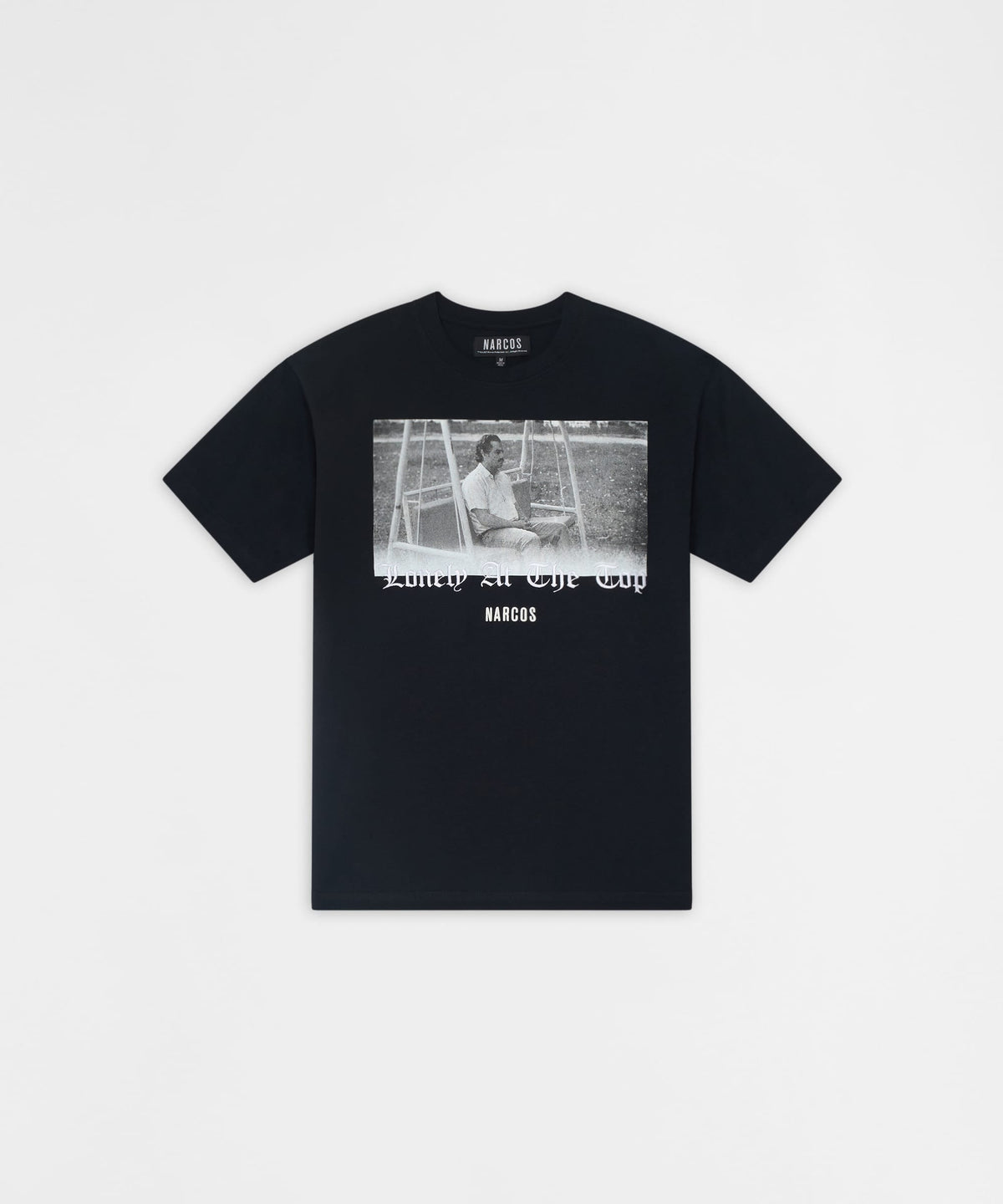 Reason Clothing Special Offer Narcos Lonely At The Top Graphic Short Sleeve Tee - Black