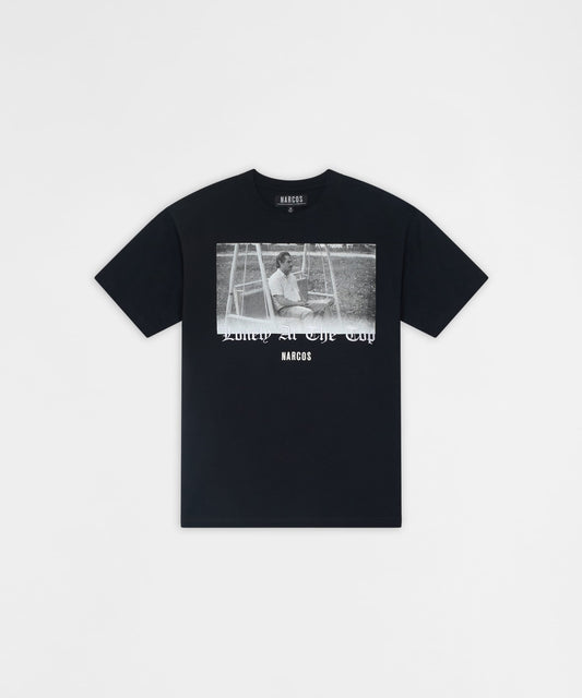 Reason Clothing Special Offer Narcos Lonely At The Top Graphic Short Sleeve Tee - Black