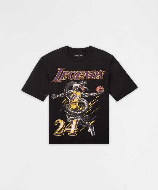 Reason Clothing Premium Legends Graphic Short Sleeve Tee - Black