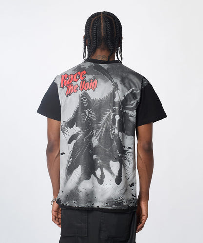 Reason Clothing Popular Speed Of Sin Graphic Short Sleeve Tee - Black