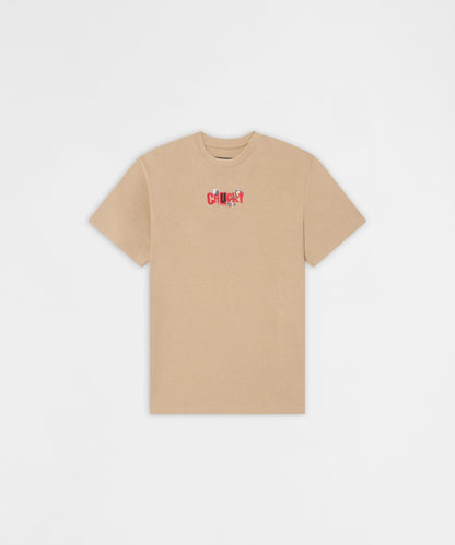 Reason Clothing Signature Chucky Eat Your Heart Out Embroidered Short Sleeve Tee - Khaki