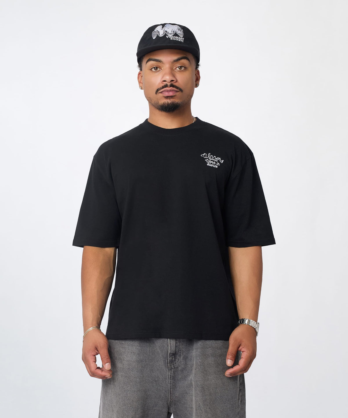 Reason Clothing Hot Sale Paper Chaser Graphic Short Sleeve Tee - Black