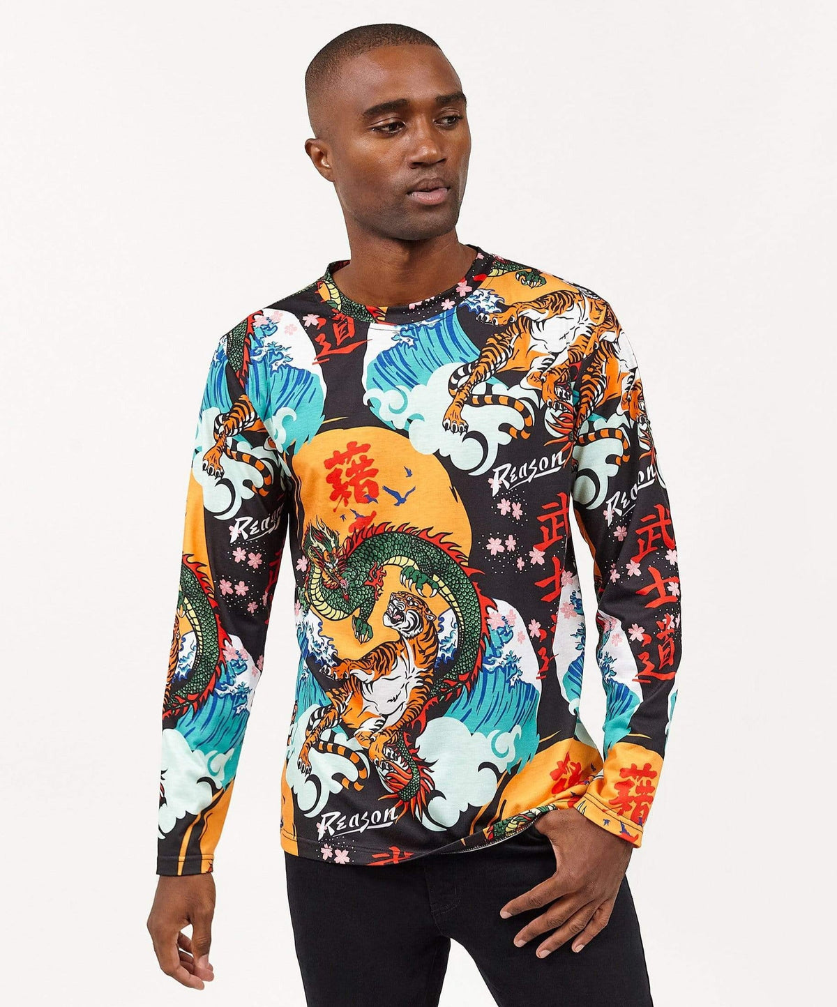 Reason Clothing Trending Dragon Long Sleeve Tee