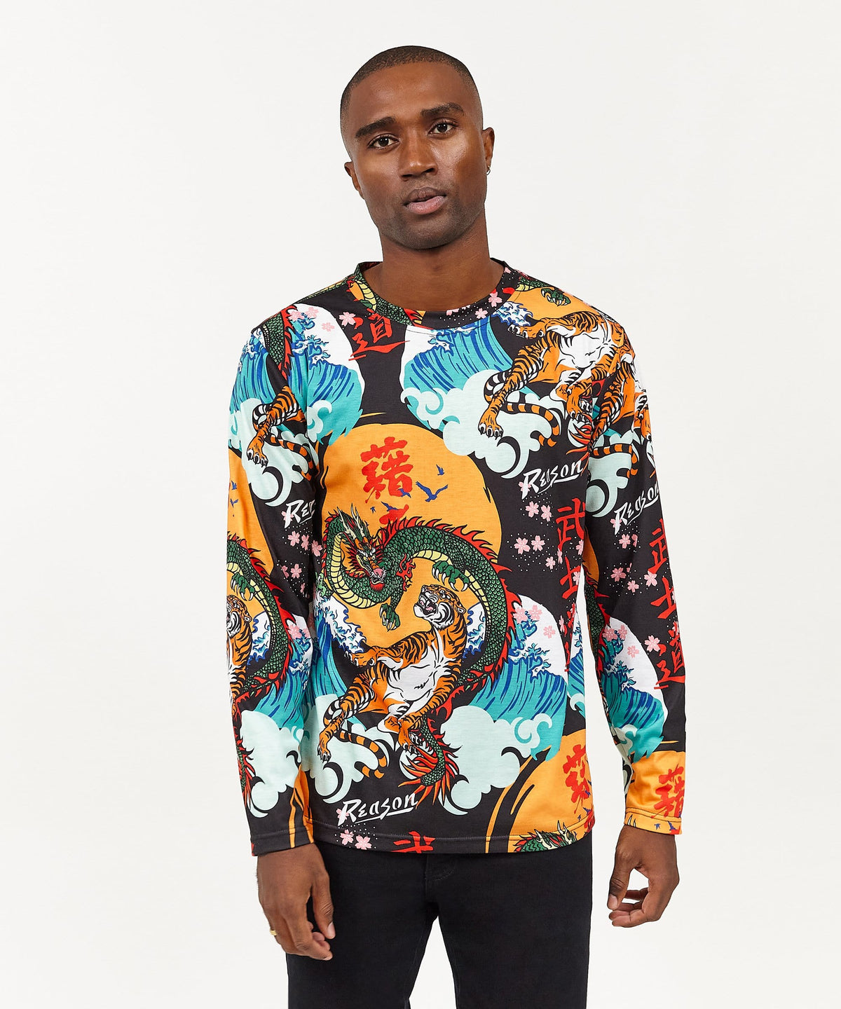 Reason Clothing Trending Dragon Long Sleeve Tee
