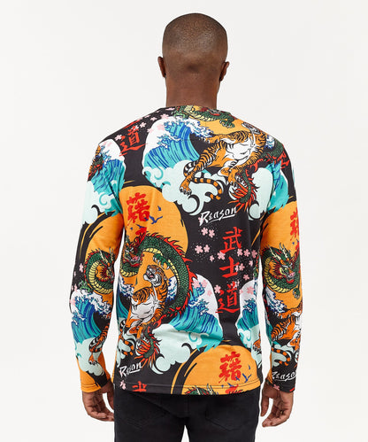 Reason Clothing Trending Dragon Long Sleeve Tee