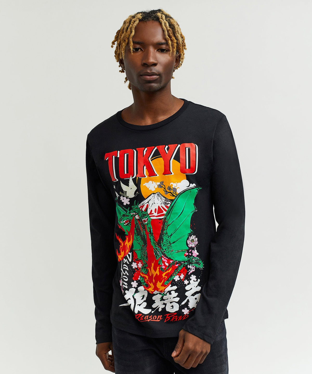Reason Clothing Best Seller Burn Up Ls Tee