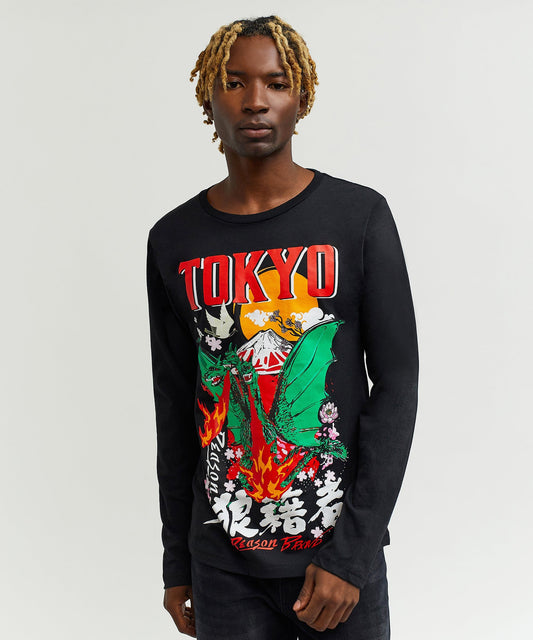 Reason Clothing Best Seller Burn Up Ls Tee