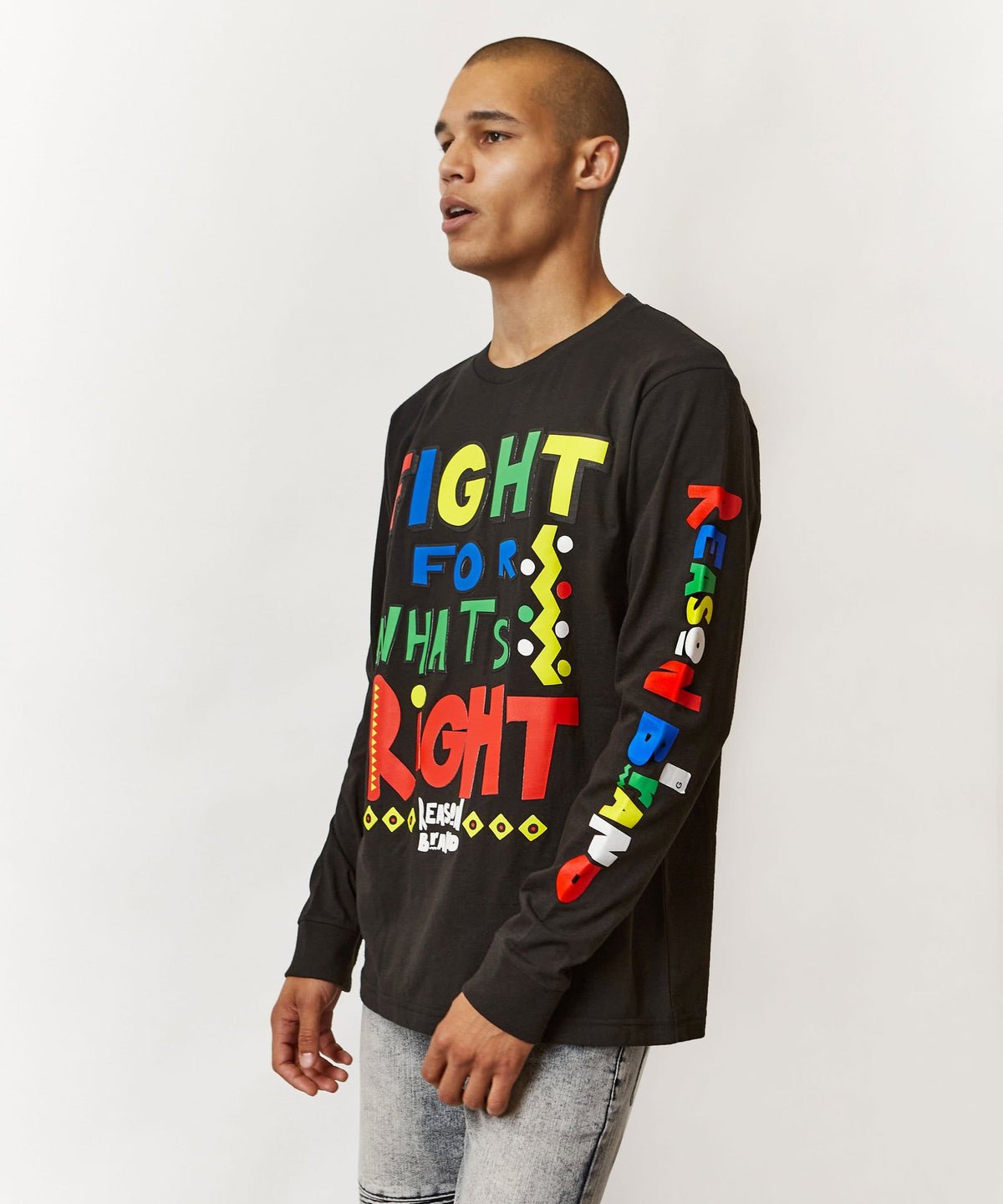 Reason Clothing Customer Favorite Right Fight Long Sleeve Tee